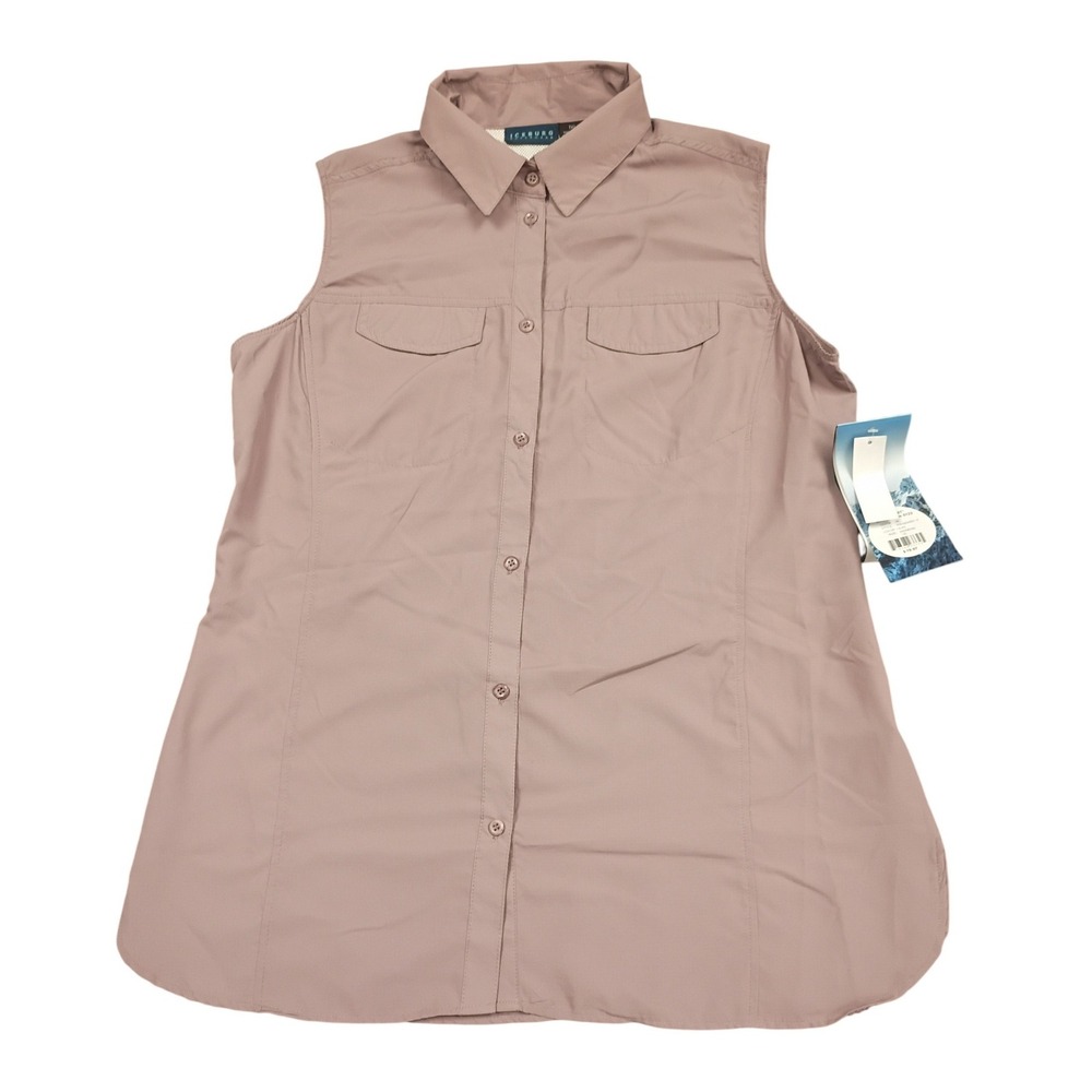 Iceburg Quick Dry Sleeveless Shirt Womens 1XL Lilac Hiking Outdoor